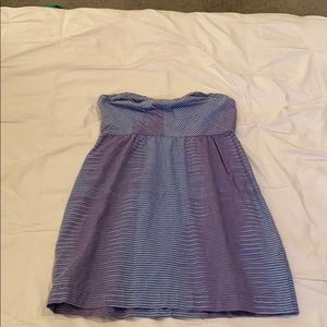 Urban blue and red dress